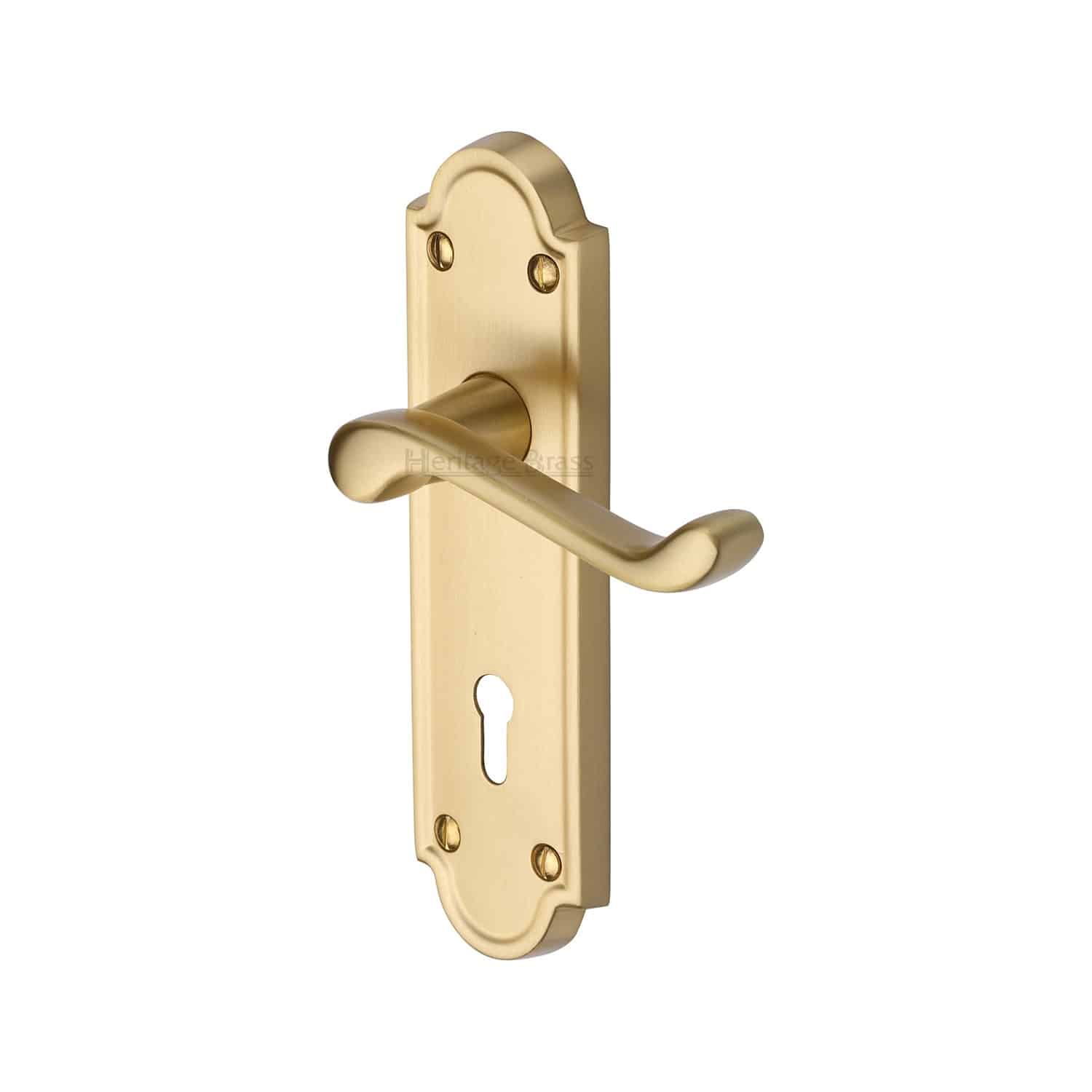 Satin Brass Door Handles & Door Locks