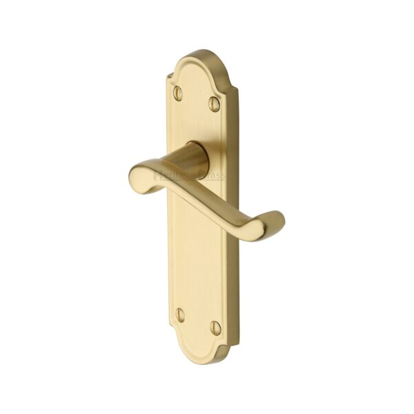 Heritage Brass Cabinet Pull Stepped Design 128mm CTC Satin Nickel finish 1