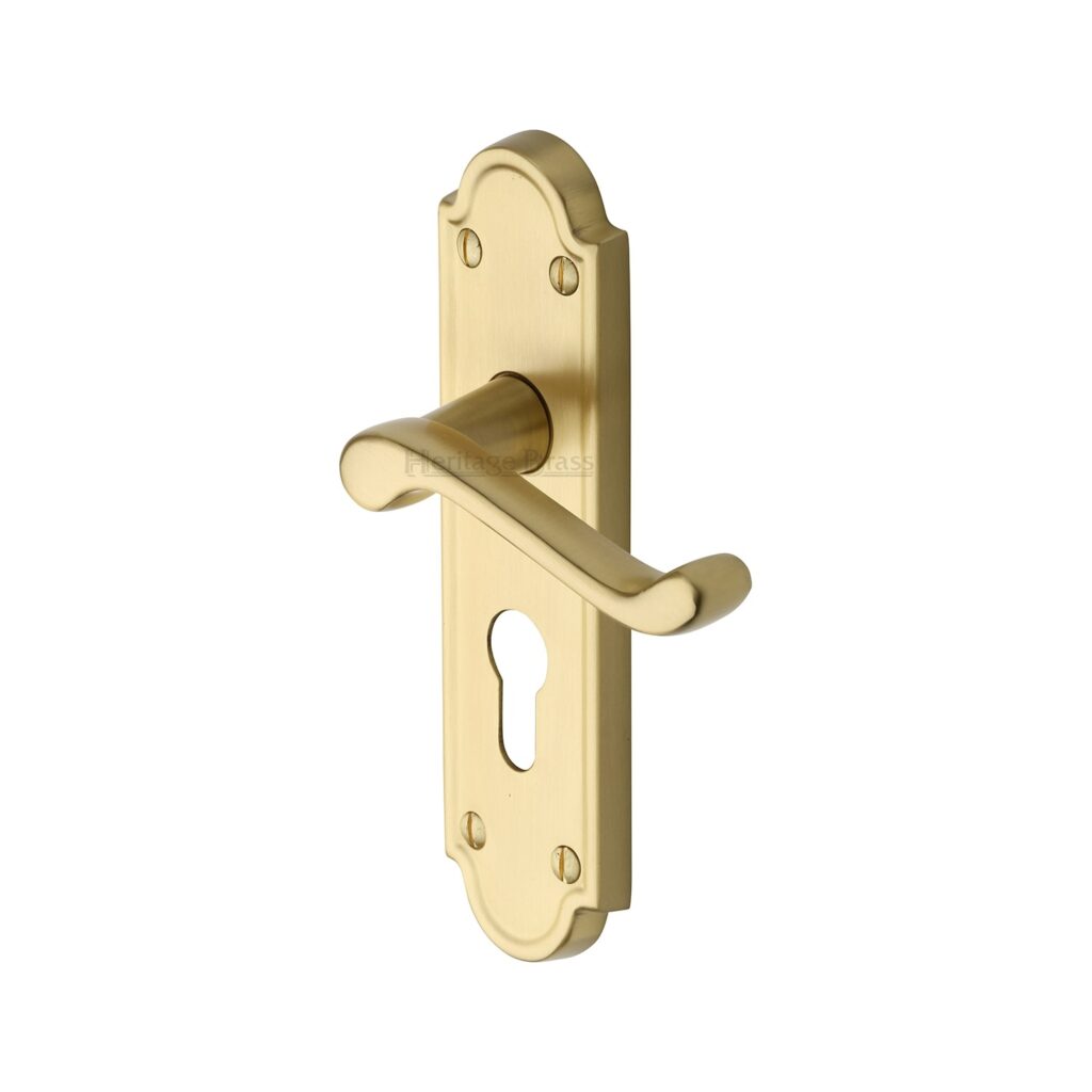 Heritage Brass Cabinet Pull Stepped Design 96mm CTC Satin Nickel finish 1
