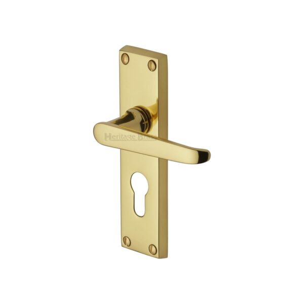 Heritage Brass Cabinet Pull Hexagon Design with Rose 96mm CTC Polished Brass finish 1