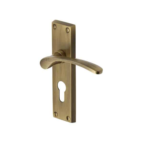 Heritage Brass Cabinet Pull Partial Knurled Design with Rose 128mm CTC Polished Nickel finish 1