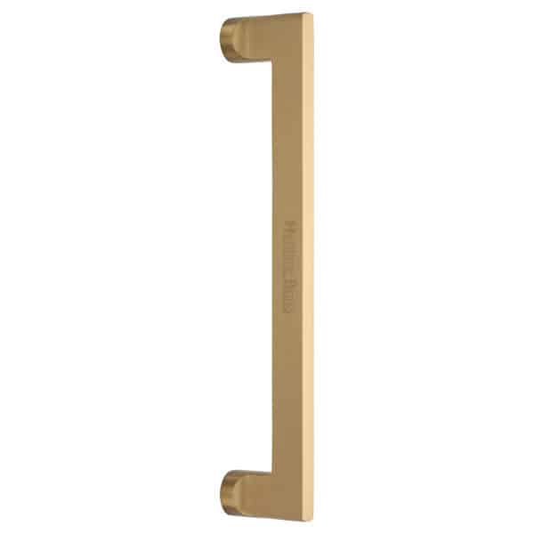 Heritage Brass Cabinet Pull Partial Knurled Design with Rose 96mm CTC Polished Brass finish 1