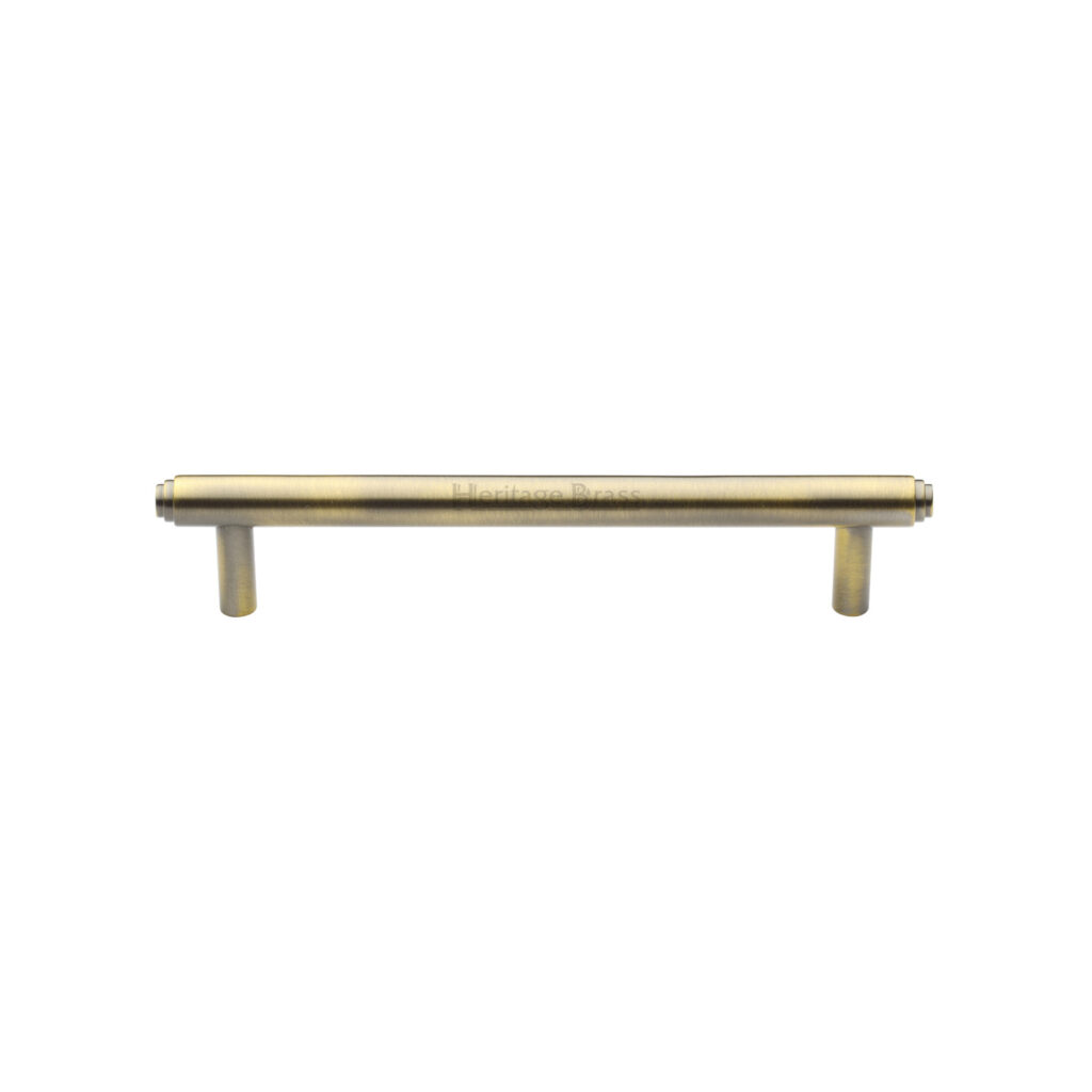 Heritage Brass Cabinet Pull Ornate Plate Design Matt Bronze Finish 1