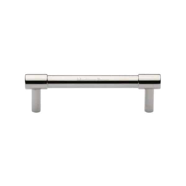 Heritage Brass Door Handle for Euro Profile Plate Charlbury Design Polished Chrome Finish 1