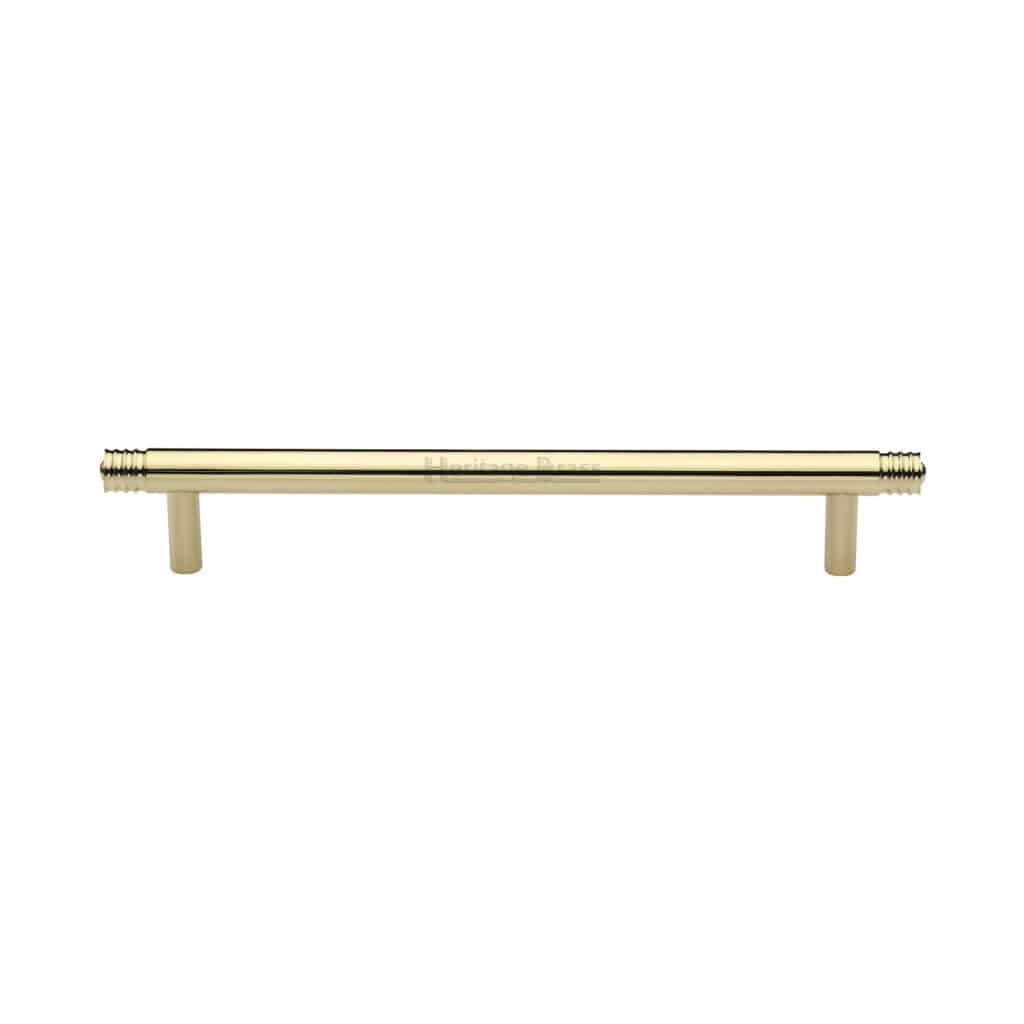 Heritage Brass Door Handle Lever on Rose Windsor Design Satin Brass Finish 1