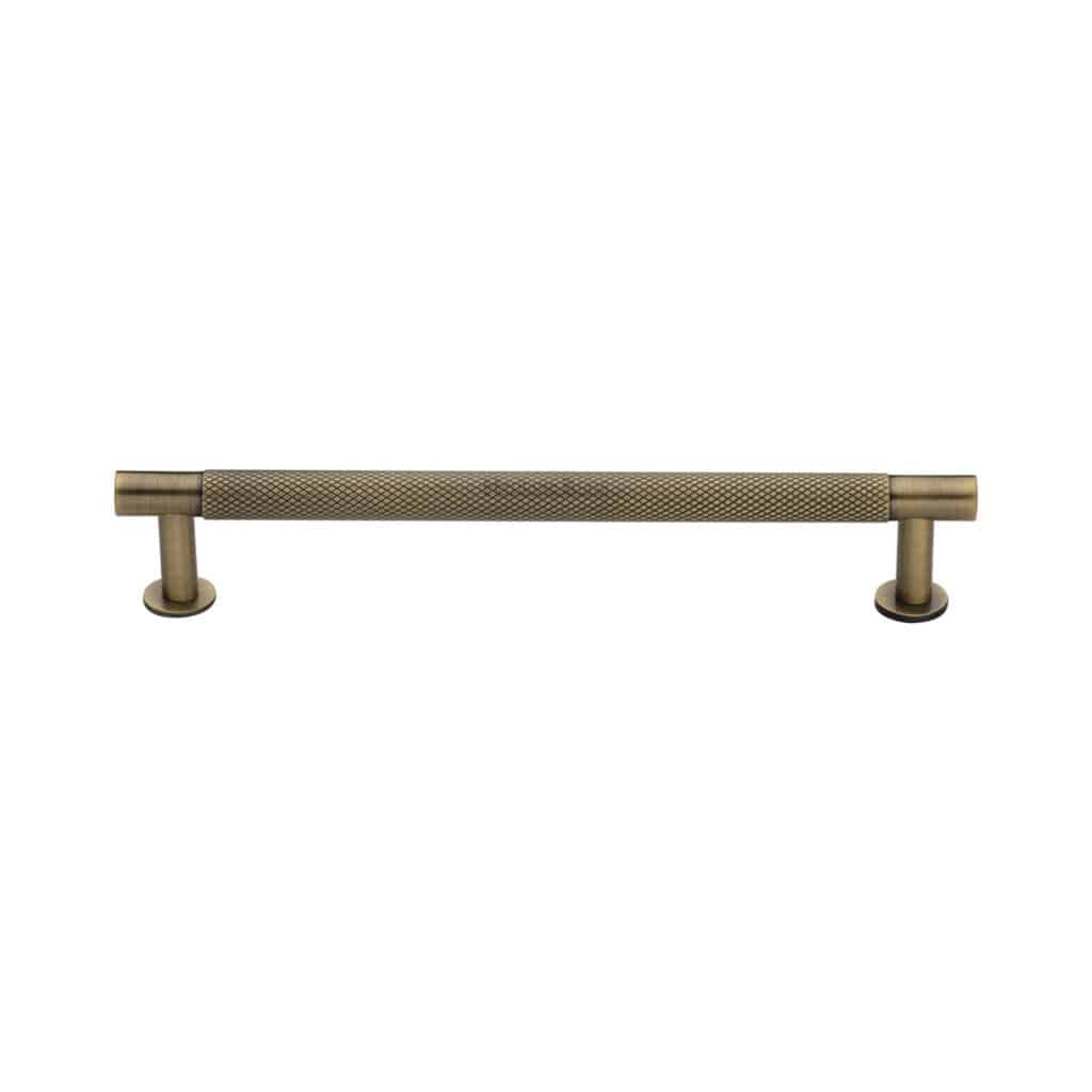 Heritage Brass Door Handle for Euro Profile Plate Bedford Design Matt Bronze Finish 1