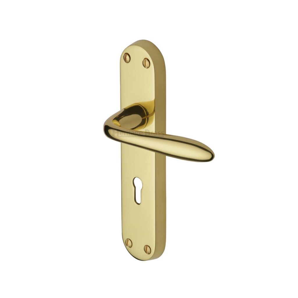 Heritage Brass Embossed Letterplate Satin Brass finish 1