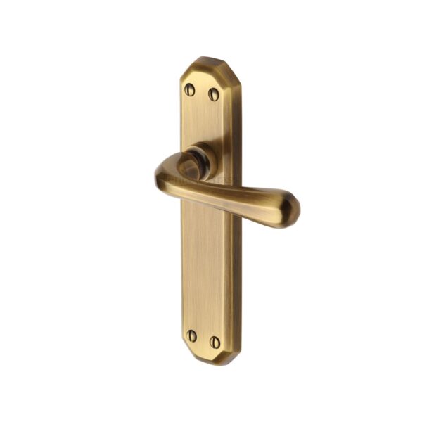 Heritage Brass Mortice Knob on Rose Aylesbury Design Antique Brass finish 1