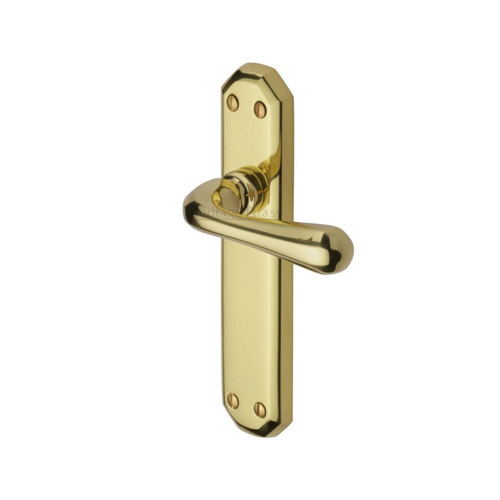 Heritage Brass Mortice Knob on Rose Aylesbury Design Polished Brass finish 1