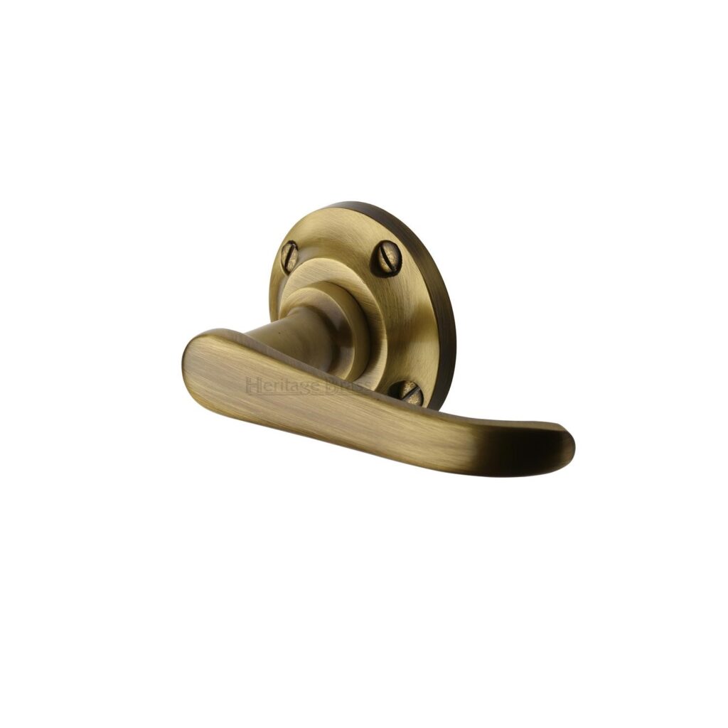 Heritage Brass Centre Door Knob Round Design 3 1/2" Antique Brass Finish 1