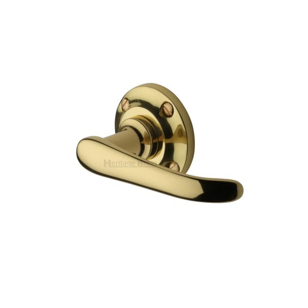 Heritage Brass Centre Door Knob Round Design 3 1/2" Polished Brass Finish 1