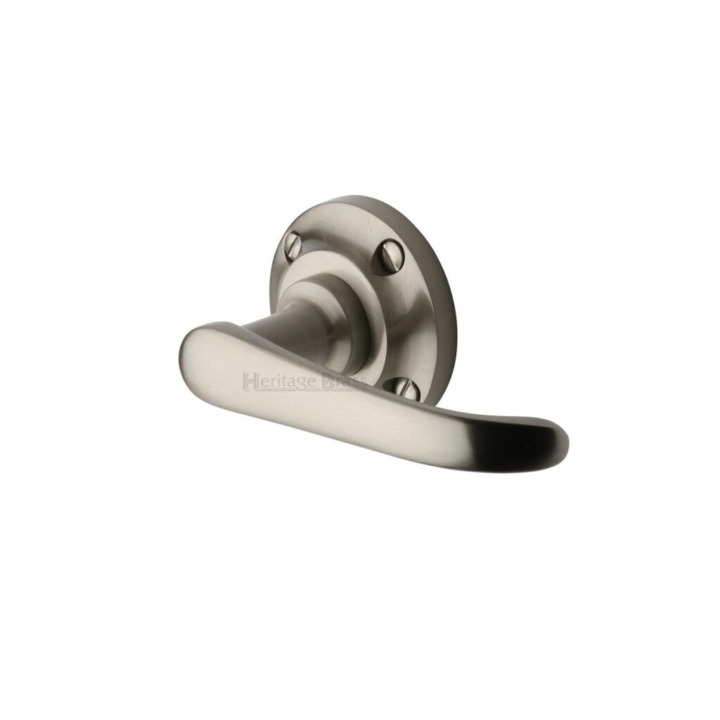 Heritage Brass Centre Door Knob Round Design 3 1/2" Satin Chrome Finish 1