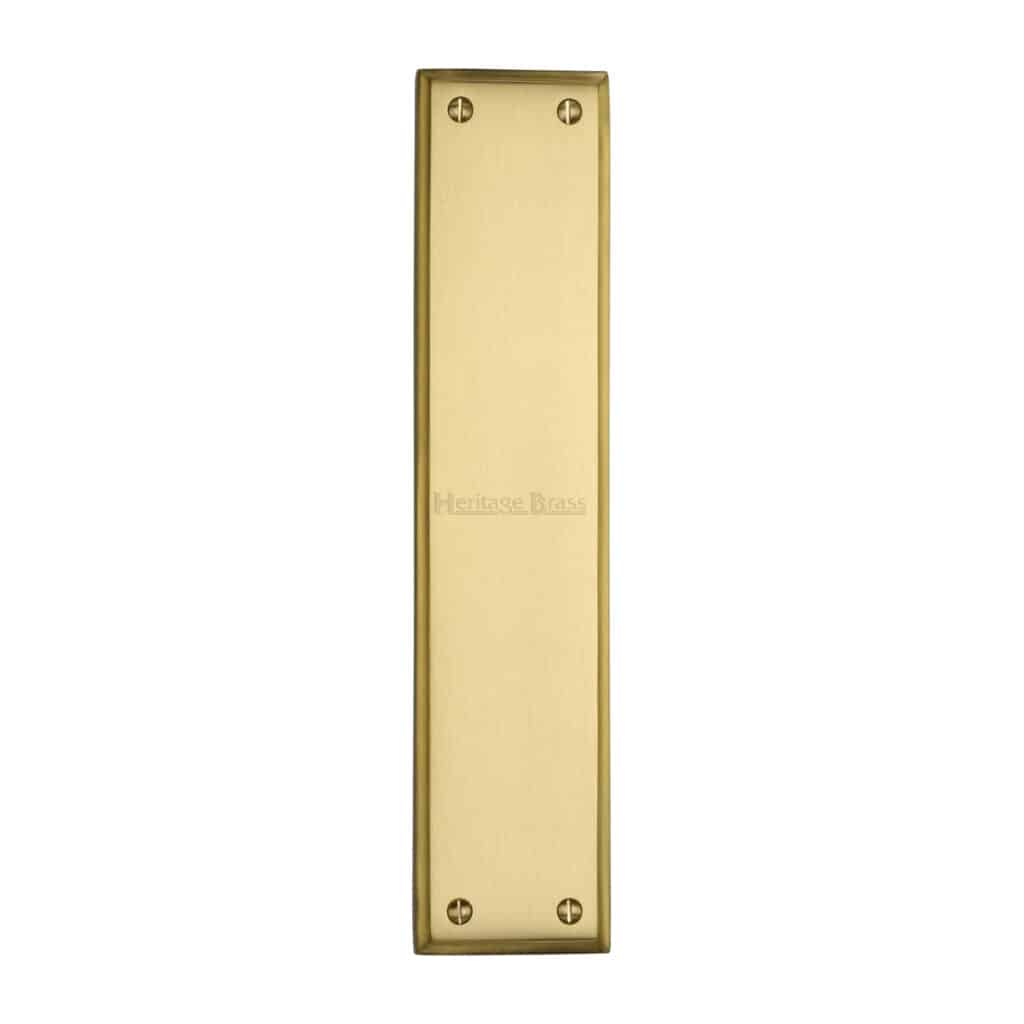 Heritage Brass Covered Keyhole Reeded Polished Brass finish 1