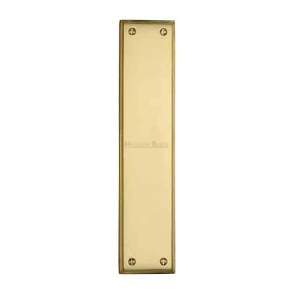 Heritage Brass Covered Keyhole Reeded Polished Brass finish 1