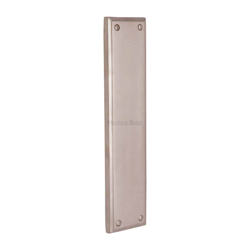 Heritage Brass Covered Keyhole Reeded Polished Nickel finish 1