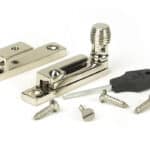 Polished Nickel Beehive Quadrant Fastener - Narrow - Image 2