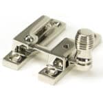 Polished Nickel Beehive Quadrant Fastener - Narrow