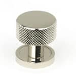 Polished Nickel Brompton Cabinet Knob - 25mm (Plain)