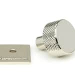 Polished Nickel Brompton Cabinet Knob - 25mm (Square) - Image 2