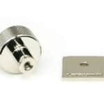 Polished Nickel Brompton Cabinet Knob - 25mm (Square) 3