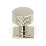 Polished Nickel Brompton Cabinet Knob - 25mm (Square)