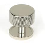 Polished Nickel Brompton Cabinet Knob - 32mm (Plain)