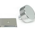 Polished Chrome Brompton Cabinet Knob - 38mm (Square) - Image 2