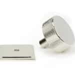 Polished Nickel Brompton Cabinet Knob - 38mm (Square) - Image 2