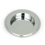 Polished Chrome 75mm Art Deco Round Pull