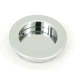 Polished Chrome 60mm Plain Round Pull