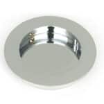 Polished Chrome 75mm Plain Round Pull