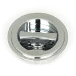 Polished Chrome 60mm Art Deco Round Pull - Privacy Set - Image 2