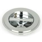 Polished Chrome 75mm Art Deco Round Pull - Privacy Set - Image 2