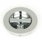 Polished Chrome 60mm Plain Round Pull - Privacy Set - Image 2