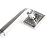 Polished Marine SS (316) Avon Round Lever on Rose Set (Square)