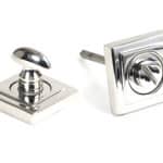 Polished Marine SS (316) Round Thumbturn Set (Square)