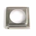 Satin Marine SS (316) Round Euro Escutcheon (Square) 3