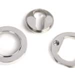 Polished Marine SS (316) Round Euro Escutcheon (Plain) 3