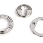 Polished Marine SS (316) Round Euro Escutcheon (Beehive) 3