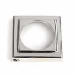 Polished Marine SS (316) Round Euro Escutcheon (Square) 3