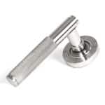 Polished Marine SS (316) Brompton Lever on Rose Set (Beehive) - Unsprung