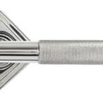 Polished Marine SS (316) Brompton Lever on Rose Set (Square) - Unsprung 3