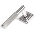 Polished Marine SS (316) Brompton Lever on Rose Set (Square) - Unsprung