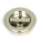 Polished Nickel 60mm Art Deco Round Pull - Privacy Set 3
