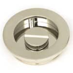 Polished Nickel 60mm Plain Round Pull - Privacy Set 3