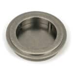 Pewter 60mm Art Deco Round Pull