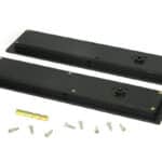 Matt Black 250mm Plain Rectangular Pull - Privacy Set 3