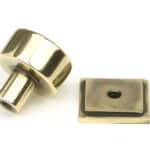 Aged Brass Kelso Cabinet Knob - 25mm (Square) 3