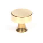 Aged Brass Scully Cabinet Knob - 38mm
