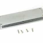 Satin Chrome 175mm Art Deco Rectangular Pull - Image 2